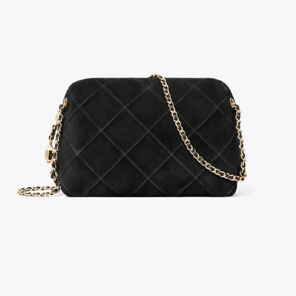 Tory Burch Fleming Suede Crossbody - Picture 2 of 8